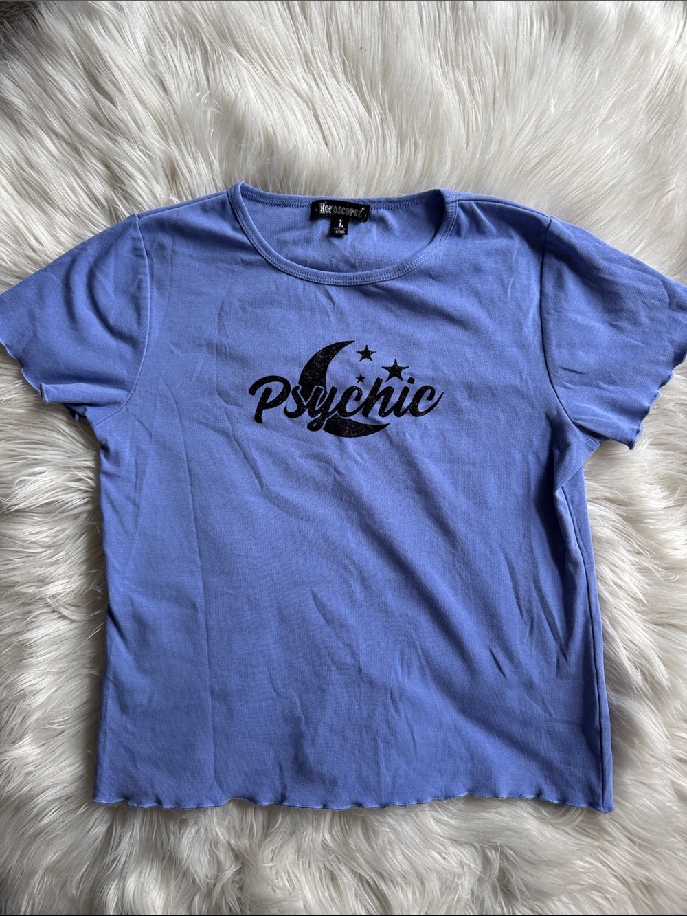 Dolls Kill Horoscopez Psychic Graphic Cropped Baby Tee